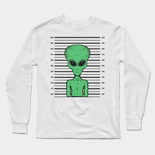 Alien Mugshot Long Sleeve T-Shirt